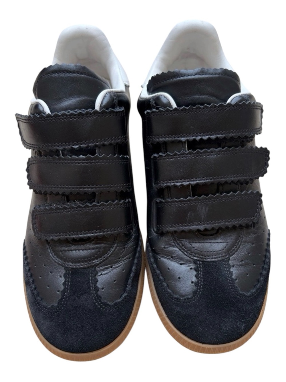 Isabela Marant Black Velcro Beth Sneakers size 38 lightly worn.